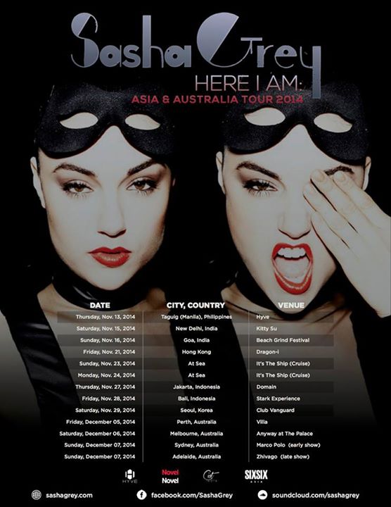 Sasha Grey Here I am: Asia & Australia Tour 2014