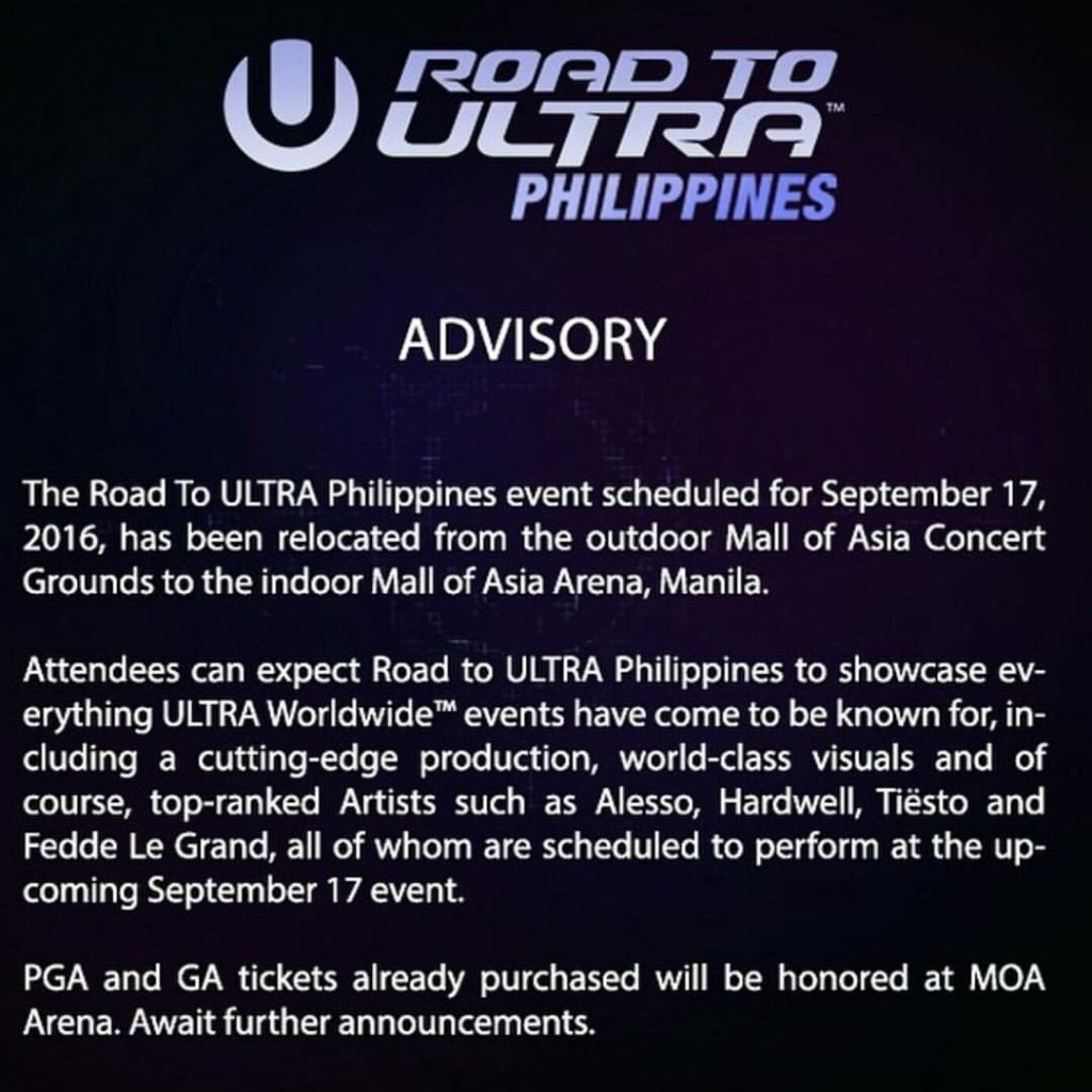 UPDATE: Road to Ultra Philippines: Ultra Music Festival&nbsp;2016