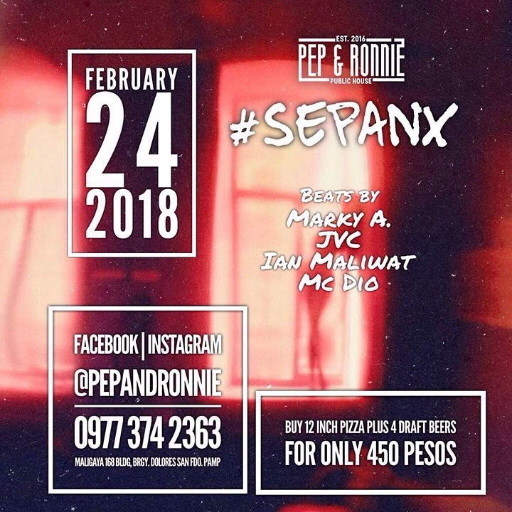 #Sepanx | DJ Ian Maliwat, DJ Marky A, DJ JVC, MC DIO | 2.24.18 | San Fernando,&nbsp;Pampanga