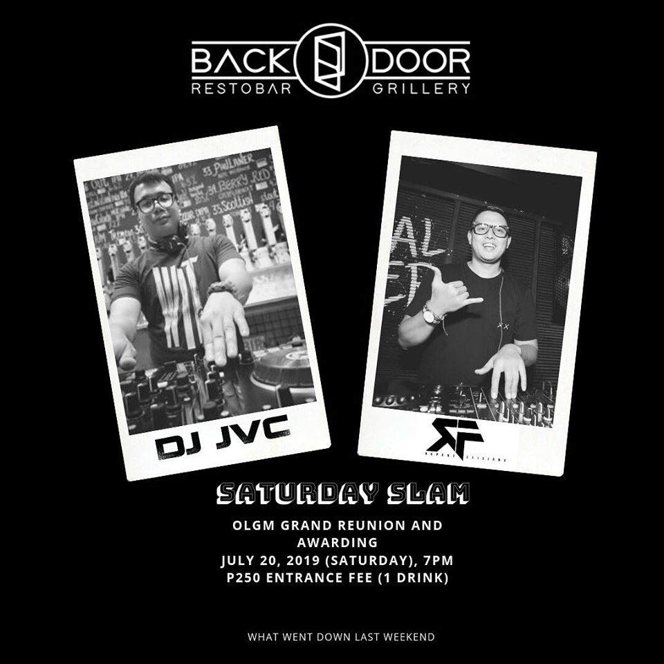 DJ JVC GIG: BACKDOOR RESTOBAR GRILLERY | 6.27.19 | OLGM ALUMNI LEAGUE HIGH SCHOOL REUNION | MCKINLEY,&nbsp;FORT