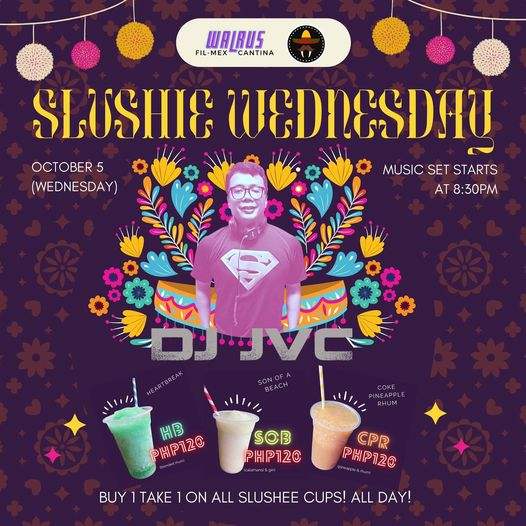 DJ JVC Gig: Party at Walrus Katipunan’s Slushie&nbsp;Wednesday